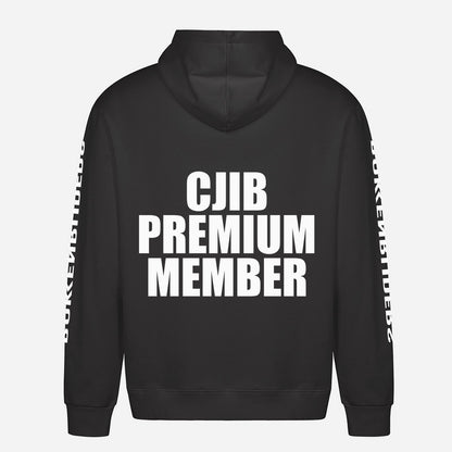 CJIB Premium Member Hoodie – achterkant met grote rugprint