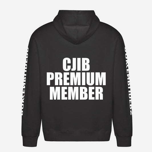 CJIB Premium Member Hoodie – achterkant met grote rugprint