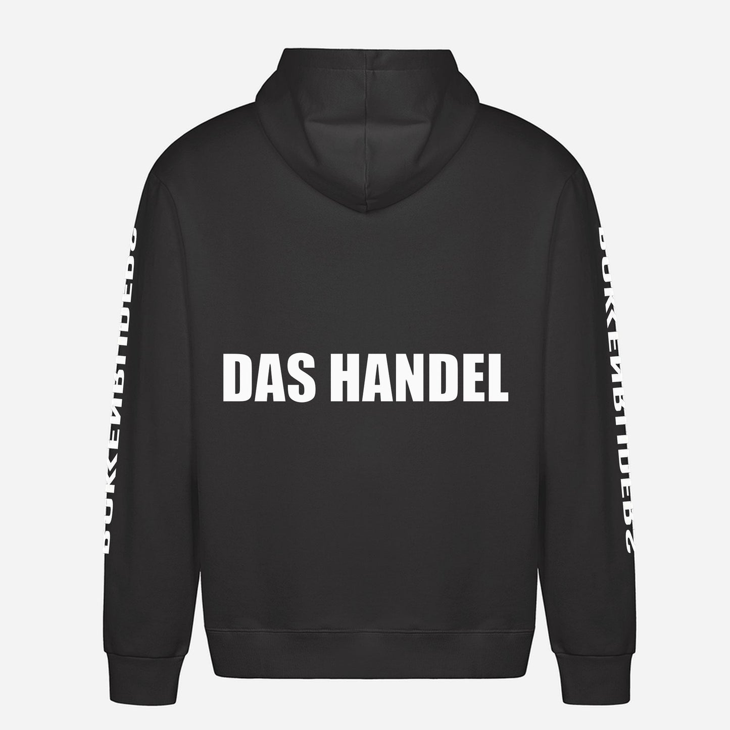 Das Handel Hoodie – achterkant met grote rugprint
