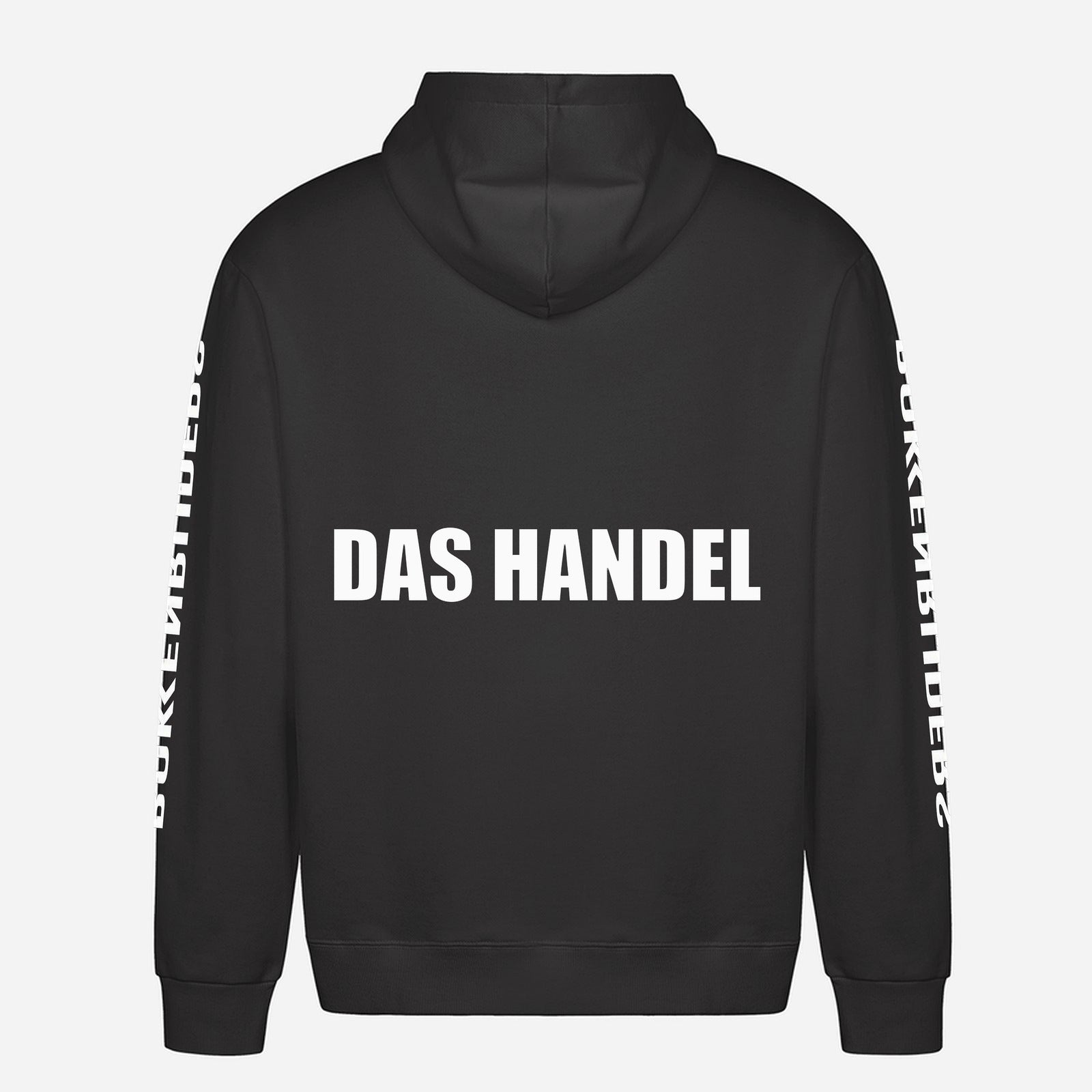 Das Handel Hoodie – achterkant met grote rugprint
