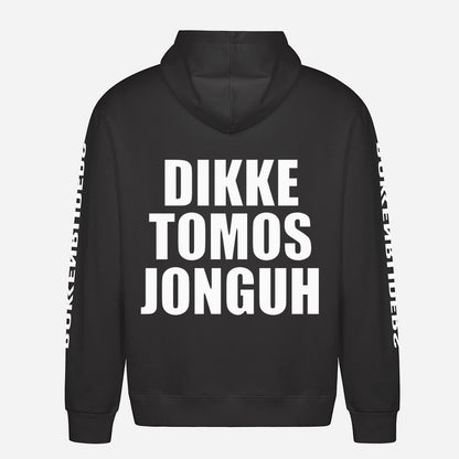 Dikke Tomos Jonguh Hoodie – achterkant met grote rugprint