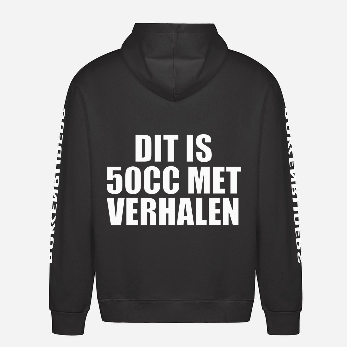 Dit Is 50cc Met Verhalen Hoodie – achterkant met grote rugprint