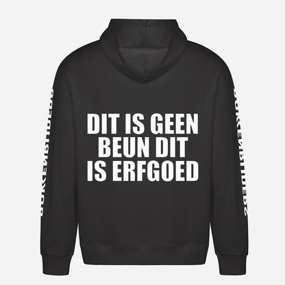 Dit Is Geen Beun Dit Is Erfgoed Hoodie – achterkant met grote rugprint