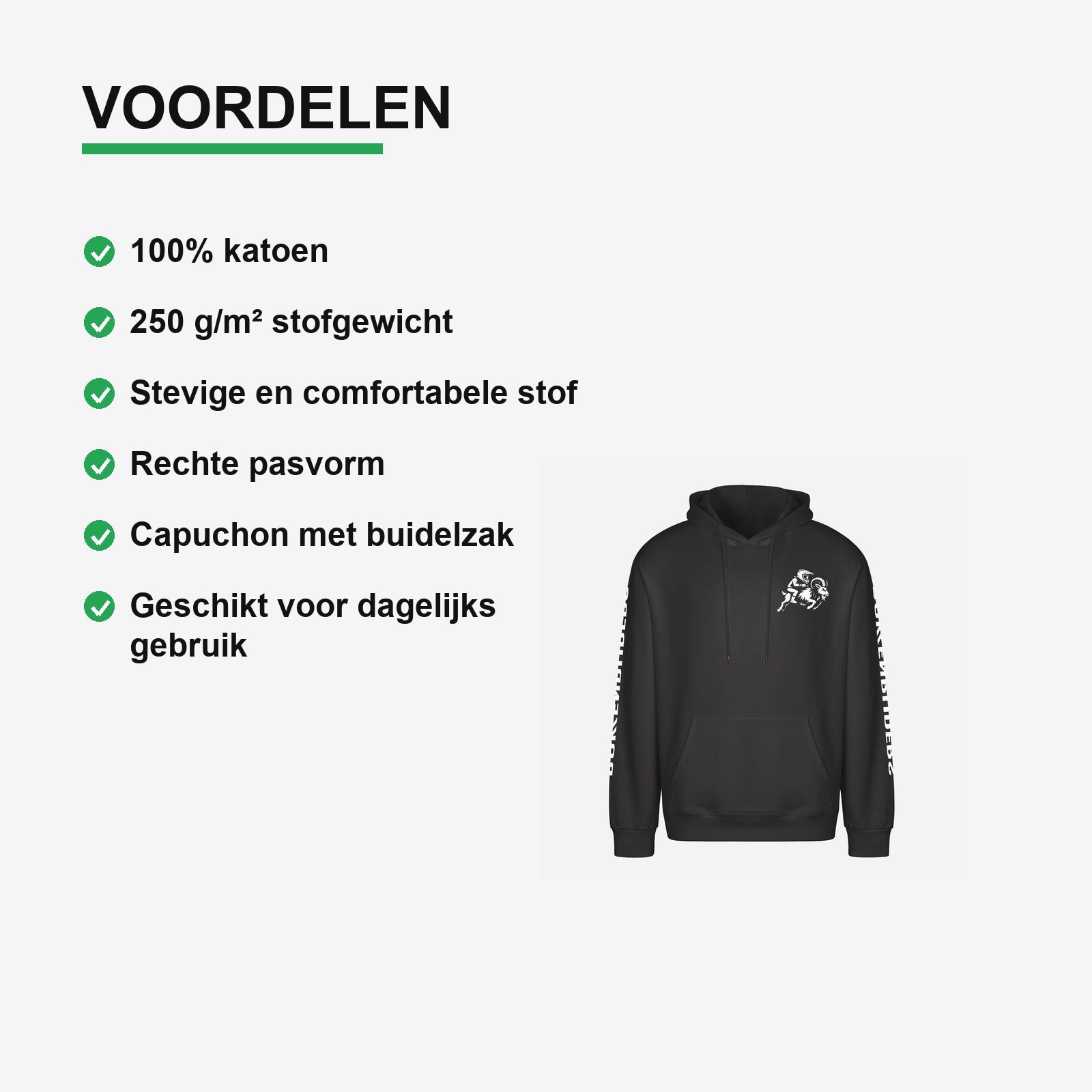 Dit Is Geen Beun Dit Is Erfgoed Hoodie – pasvorm op persoon