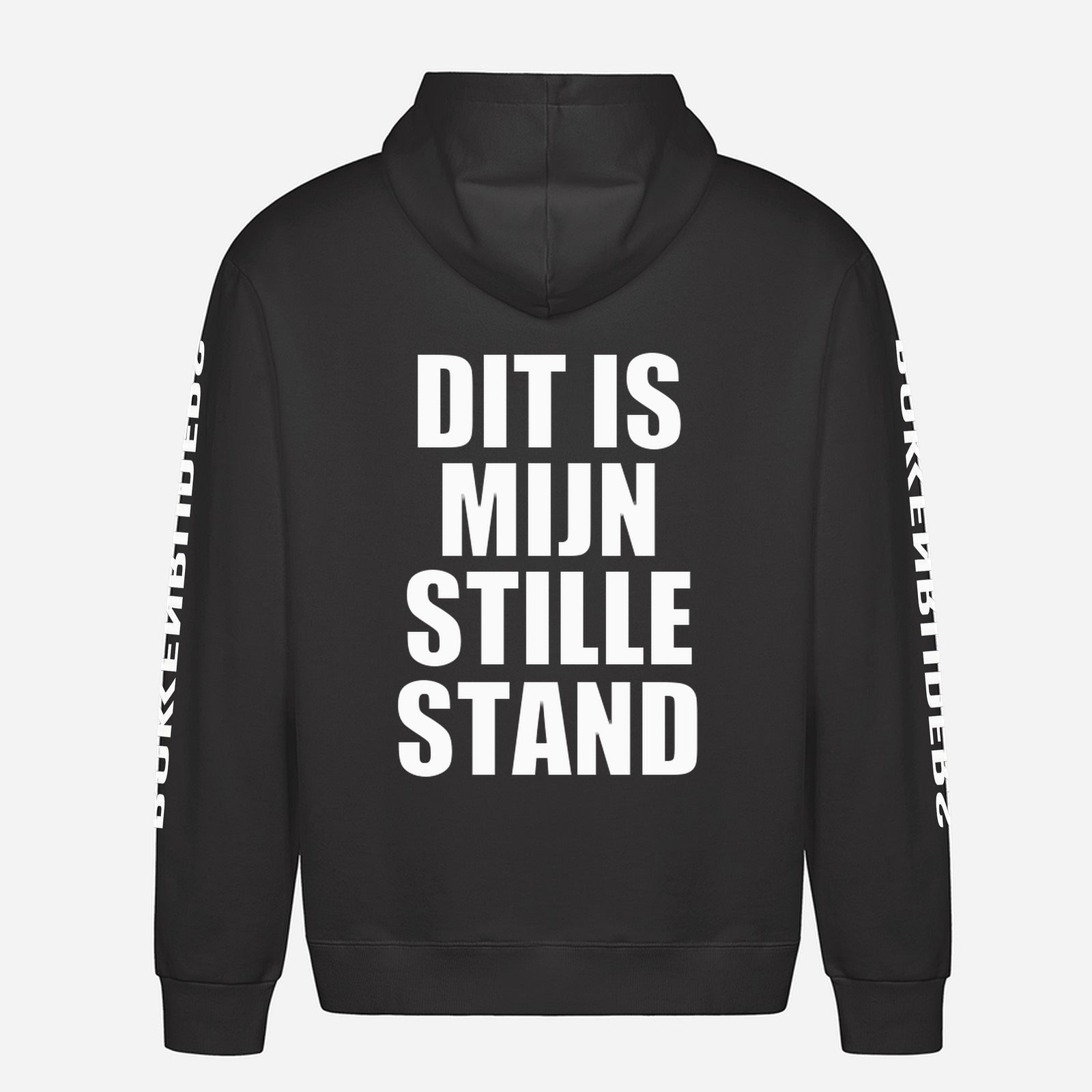 Dit Is Mijn Stille Stand Hoodie – achterkant met grote rugprint