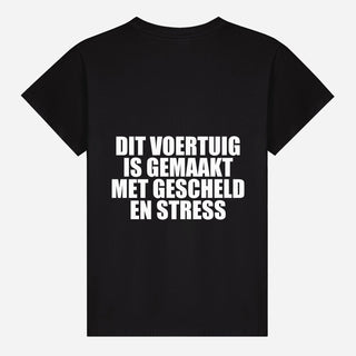 This Vehicle Was Built With Swearing And Stress T-shirt
