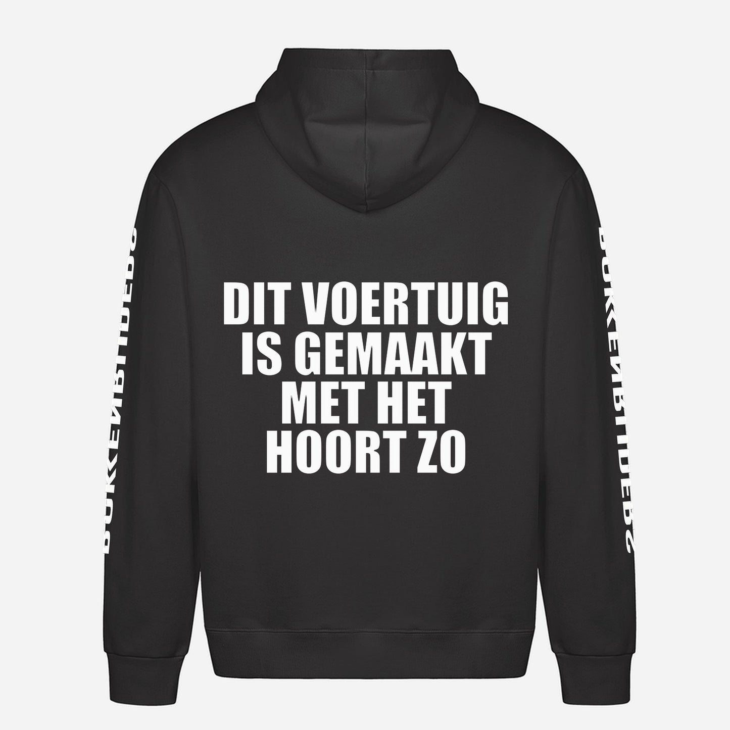 Dit Voertuig Is Gemaakt Met Het Hoort Zo Hoodie – achterkant met grote rugprint
