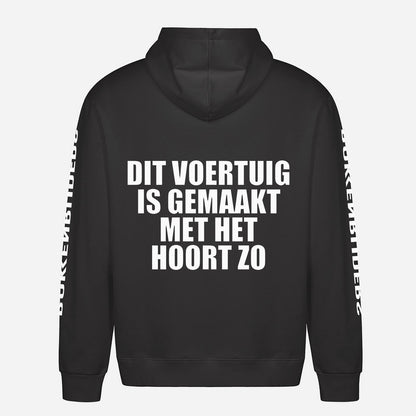 Dit Voertuig Is Gemaakt Met Het Hoort Zo Hoodie – achterkant met grote rugprint
