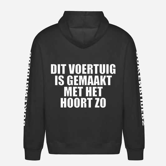 Dit Voertuig Is Gemaakt Met Het Hoort Zo Hoodie – achterkant met grote rugprint