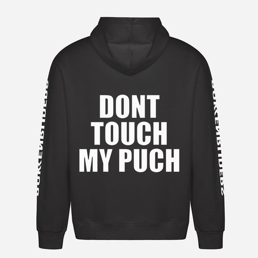 Don't Touch My Puch Hoodie – achterkant met grote rugprint
