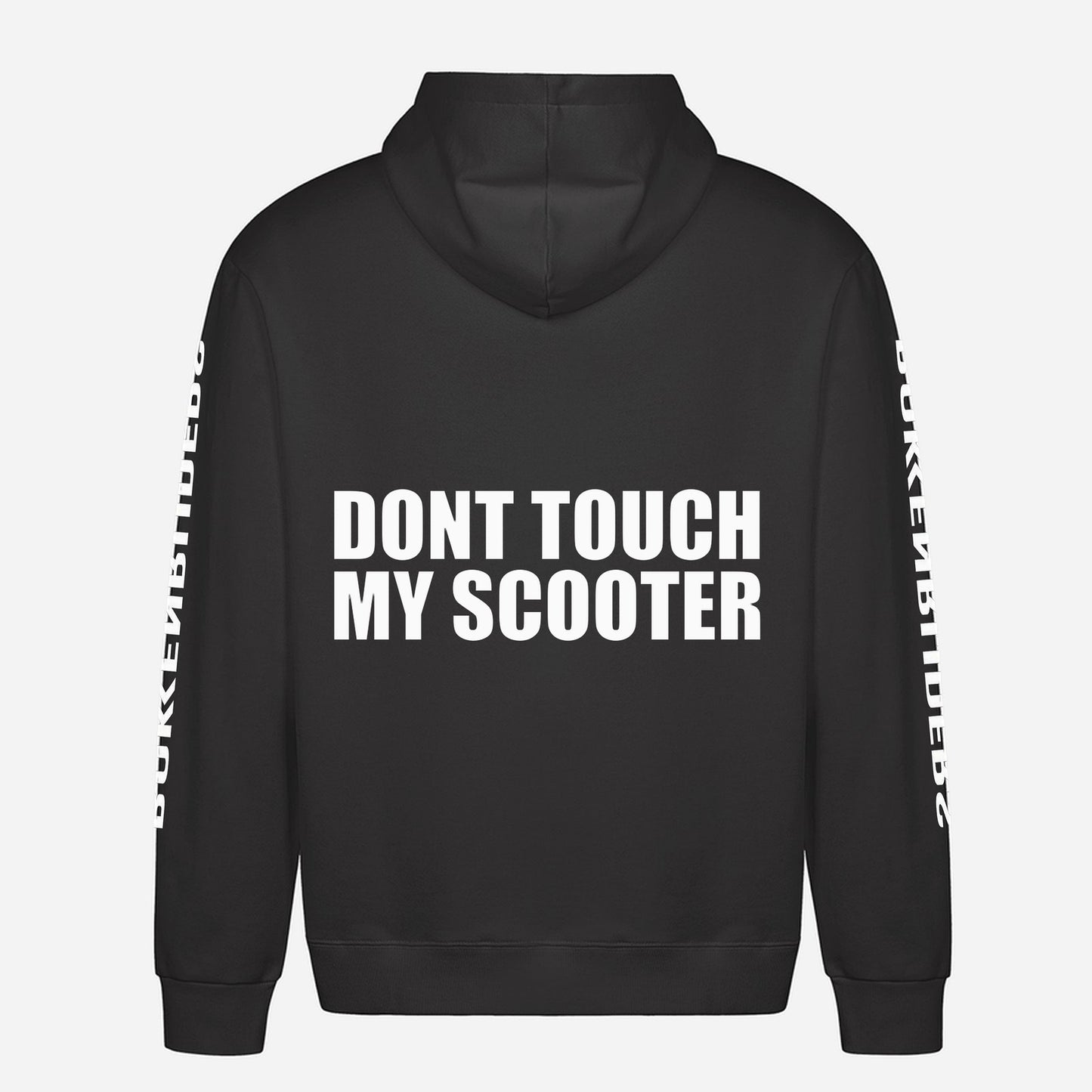 Don't Touch My Scooter Hoodie – achterkant met grote rugprint