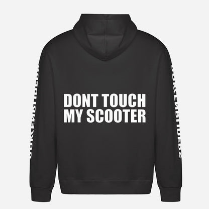 Don't Touch My Scooter Hoodie – achterkant met grote rugprint