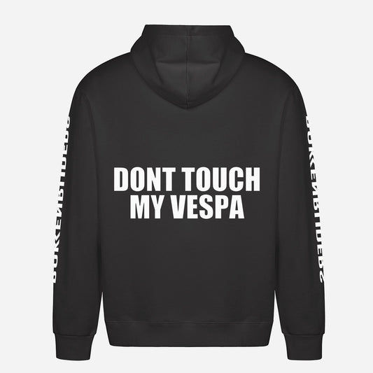 Don't Touch My Vespa Hoodie – achterkant met grote rugprint