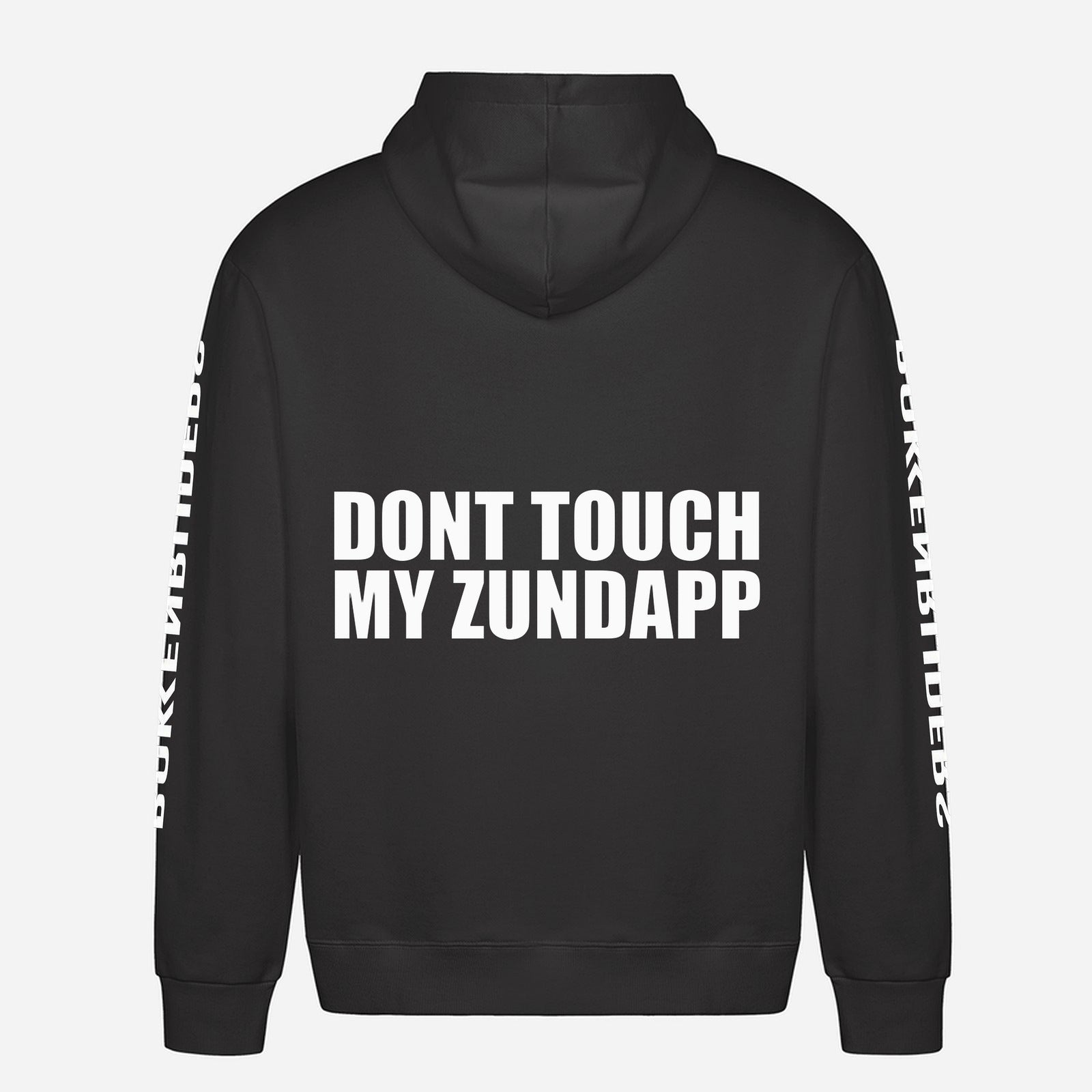 Don't Touch My Zündapp Hoodie – achterkant met grote rugprint