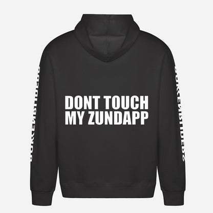Don't Touch My Zündapp Hoodie – achterkant met grote rugprint