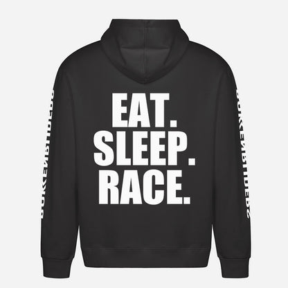 Eat. Sleep. Race Hoodie – achterkant met grote rugprint
