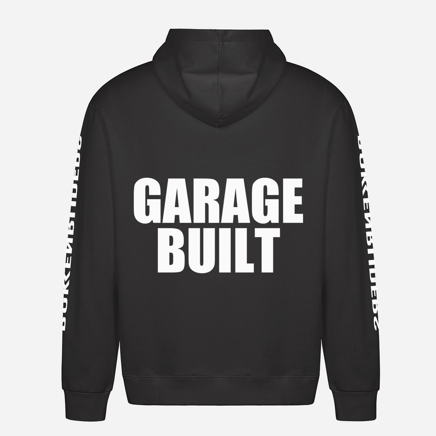 Garage Built Hoodie – achterkant met grote rugprint
