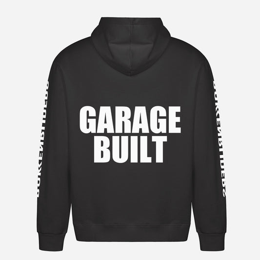 Garage Built Hoodie – achterkant met grote rugprint