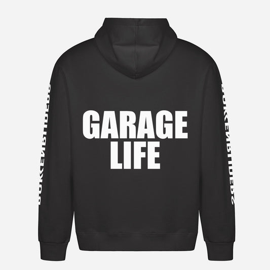 Garage Life Hoodie – achterkant met grote rugprint