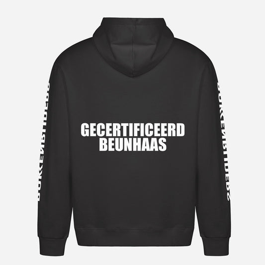Gecertificeerd Beunhaas Hoodie – achterkant met grote rugprint