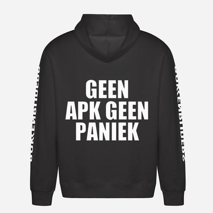 Geen APK Geen Paniek Hoodie – achterkant met grote rugprint