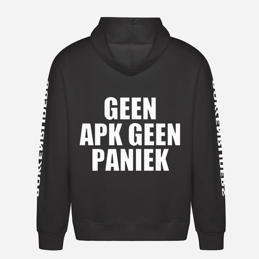Geen APK Geen Paniek Hoodie – achterkant met grote rugprint