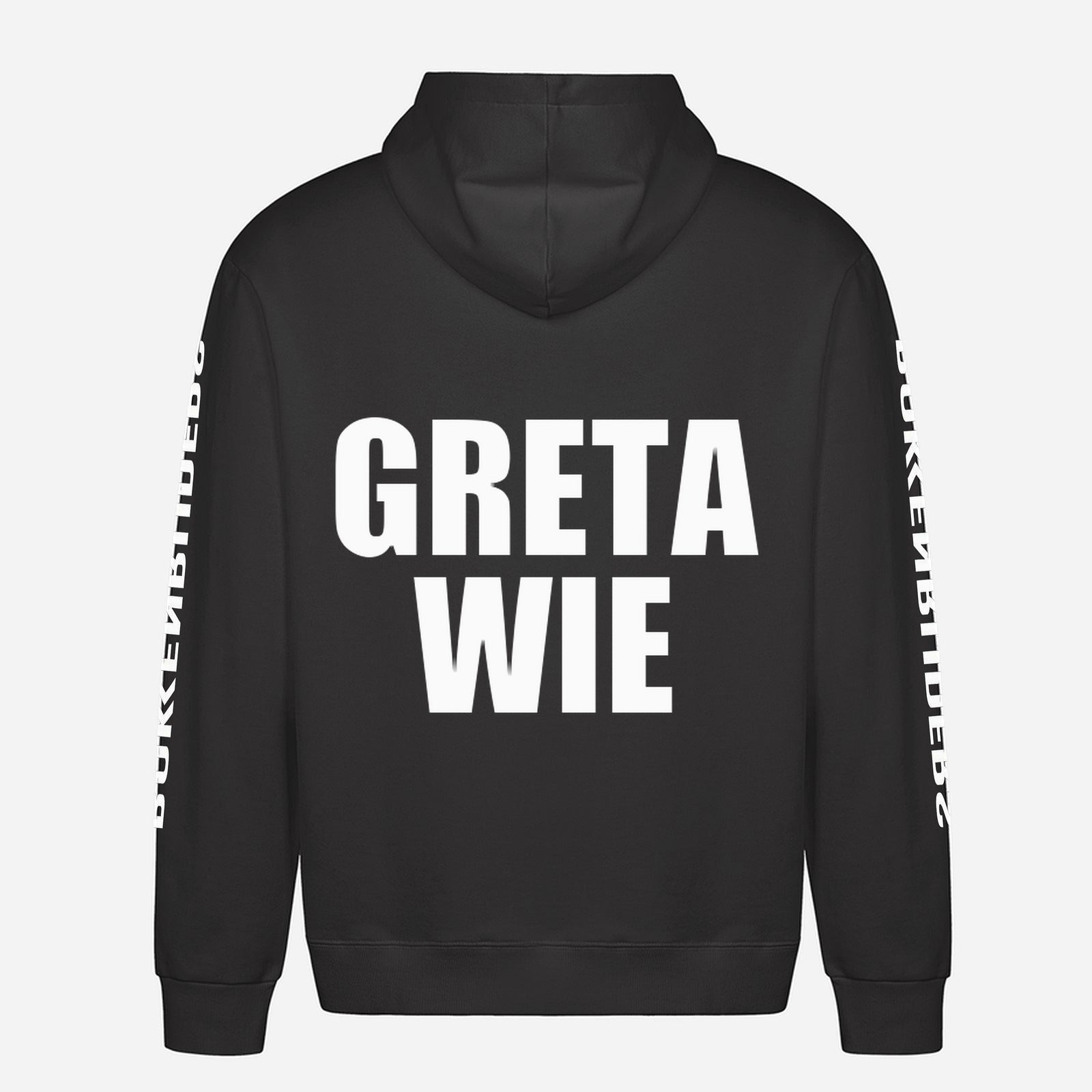 Greta Wie Hoodie – achterkant met grote rugprint