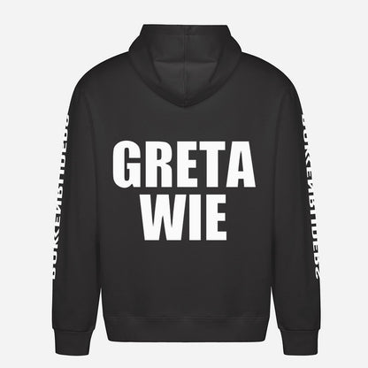 Greta Wie Hoodie – achterkant met grote rugprint