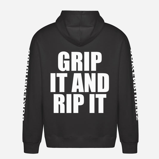 Grip It And Rip It Hoodie – achterkant met grote rugprint