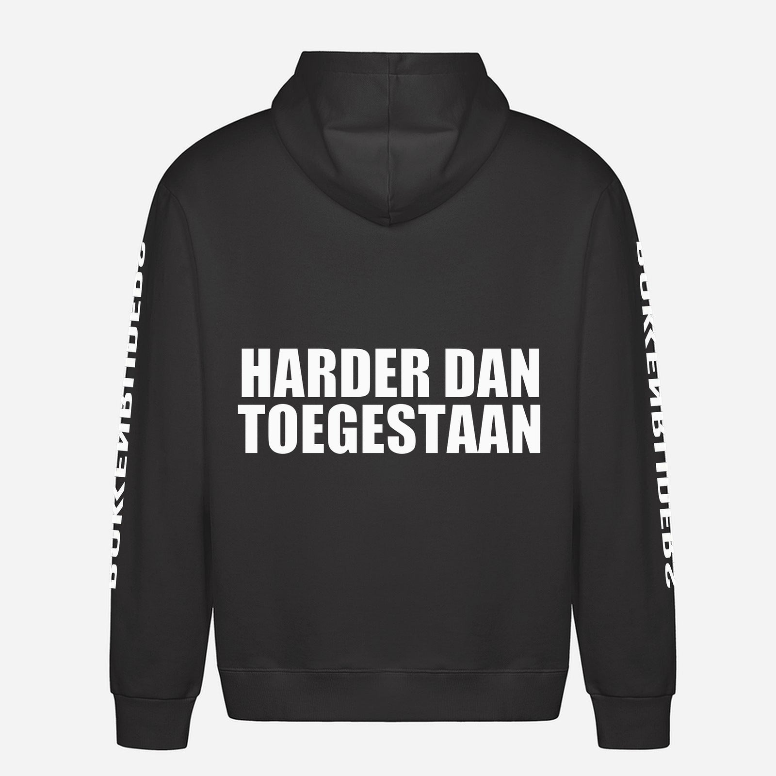 Harder Dan Toegestaan Hoodie – achterkant met grote rugprint