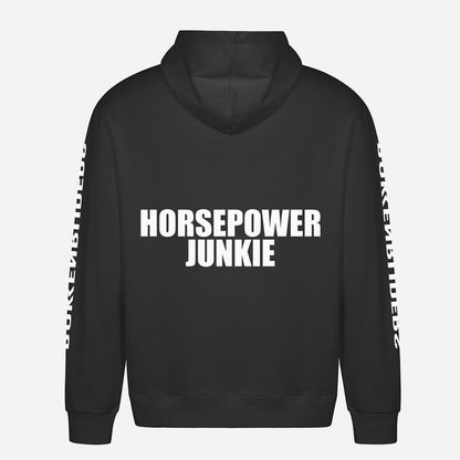 Horsepower Junkie Hoodie – achterkant met grote rugprint
