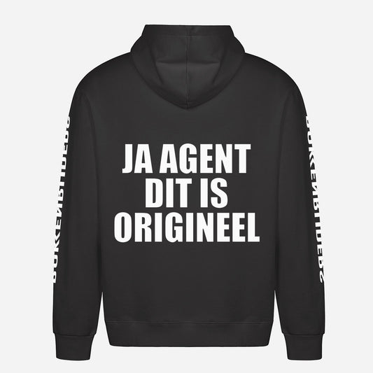 Ja Agent Dit Is Origineel Hoodie – achterkant met grote rugprint