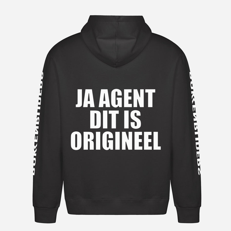 Ja Agent Dit Is Origineel Hoodie – achterkant met grote rugprint