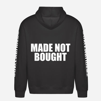 Made Not Bought Hoodie – achterkant met grote rugprint