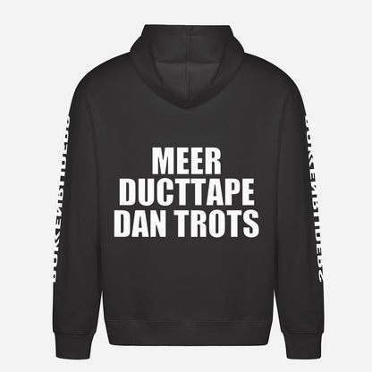 Meer Ducttape Dan Trots Hoodie – achterkant met grote rugprint