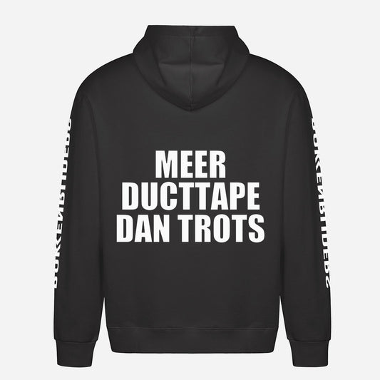 Meer Ducttape Dan Trots Hoodie – achterkant met grote rugprint