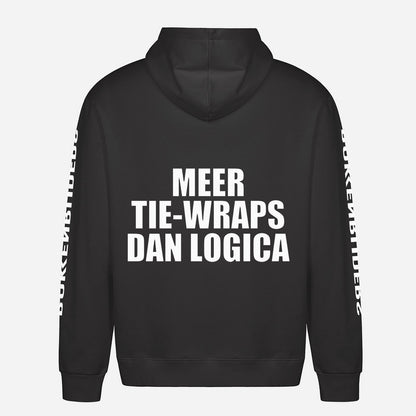 Meer Tie Wraps Dan Logica Hoodie – achterkant met grote rugprint