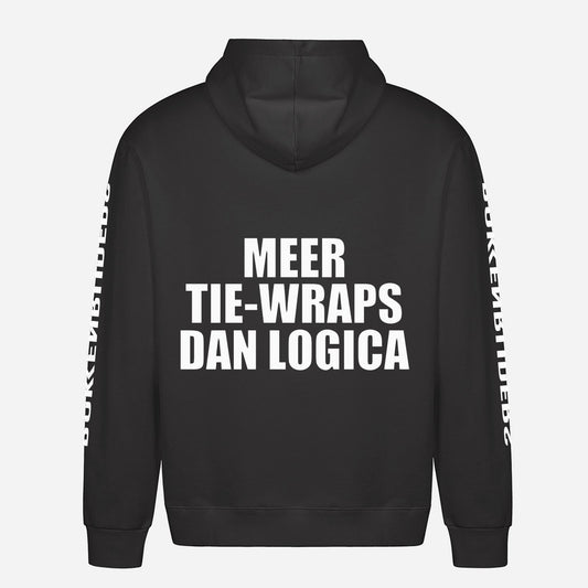 Meer Tie Wraps Dan Logica Hoodie – achterkant met grote rugprint