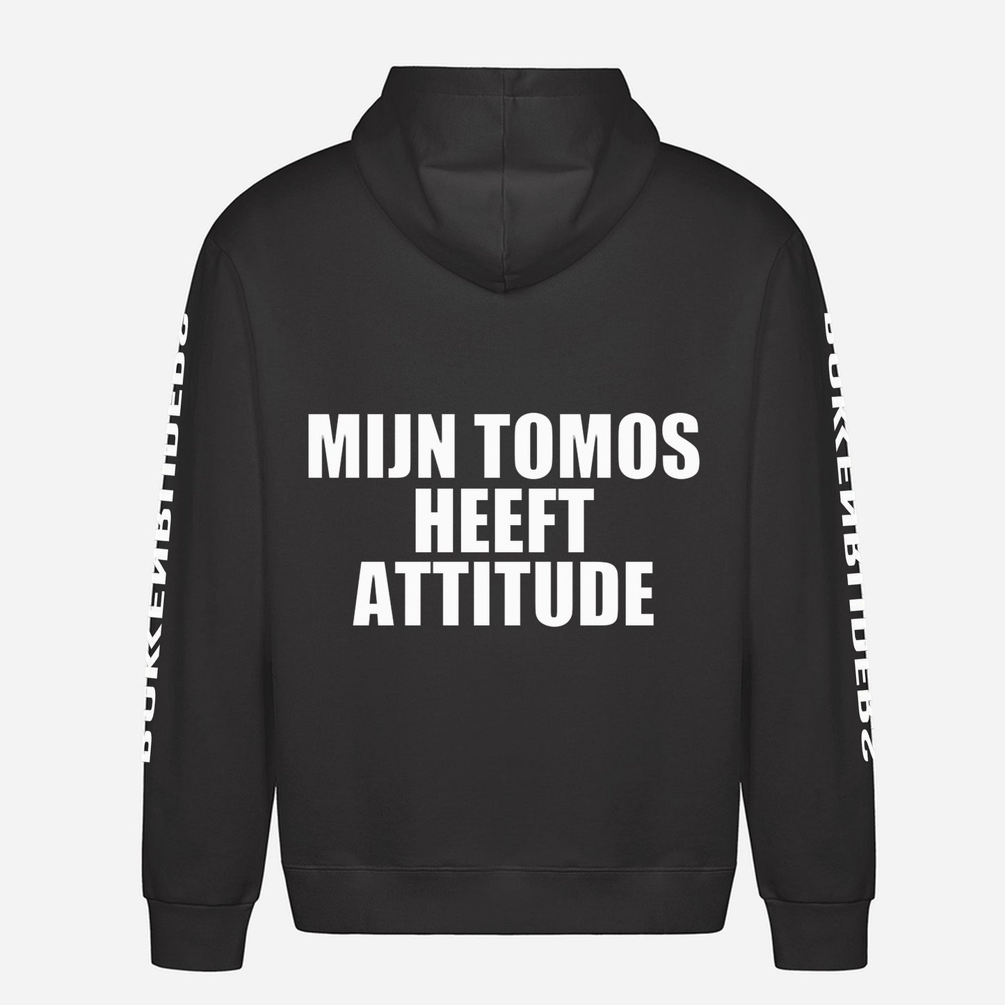 Mijn Tomos Heeft Attitude Hoodie – achterkant met grote rugprint