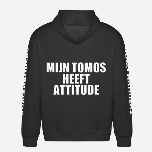 Mijn Tomos Heeft Attitude Hoodie – achterkant met grote rugprint