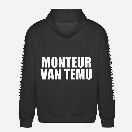 Monteur Van Temu Hoodie – achterkant met grote rugprint