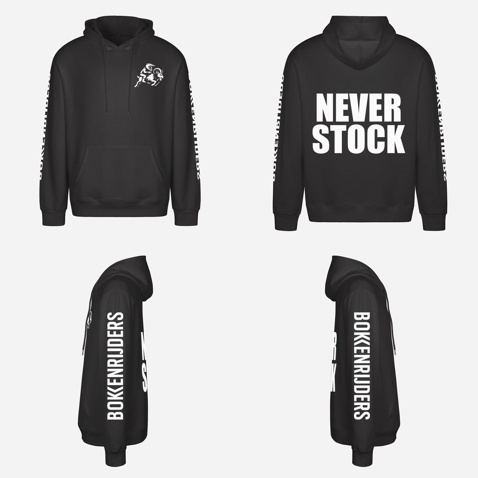 Never Stock Hoodie – overzicht van de hoodie