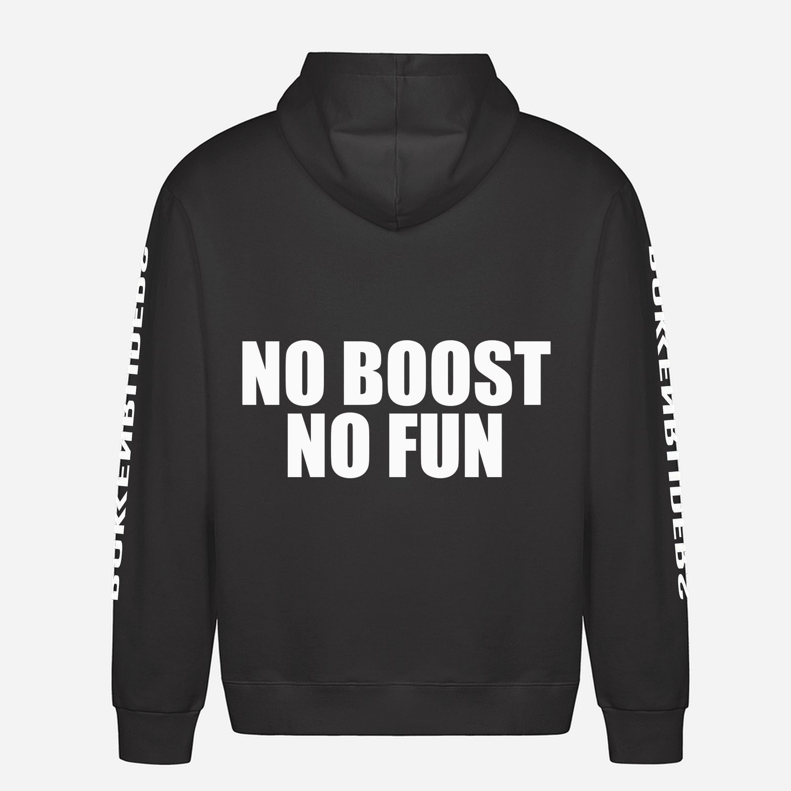 No Boost No Fun Hoodie – achterkant met grote rugprint