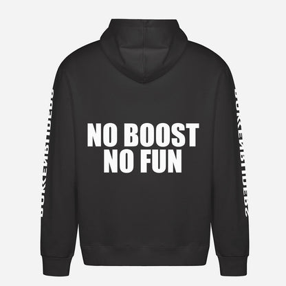 No Boost No Fun Hoodie – achterkant met grote rugprint