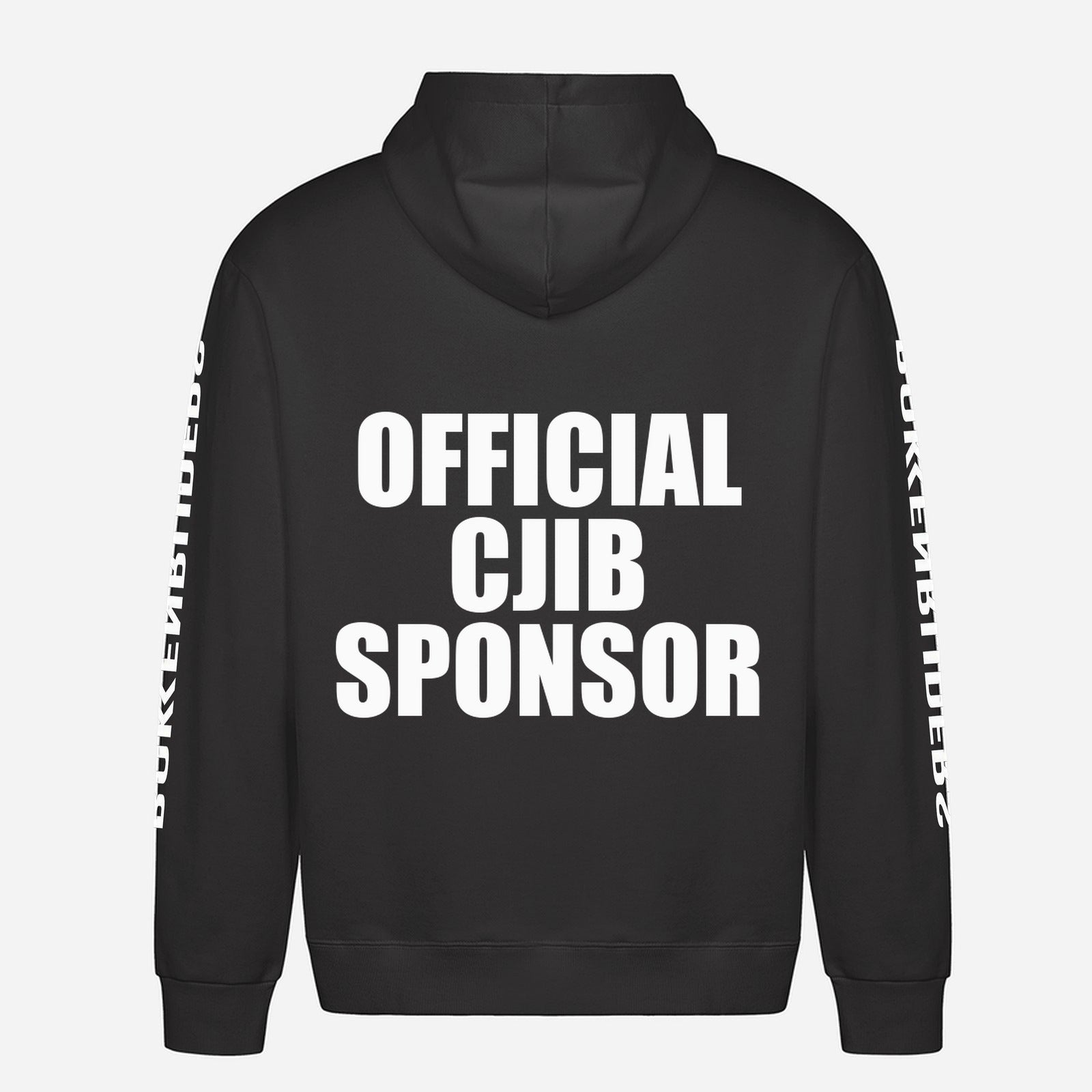Official CJIB Sponsor Hoodie – achterkant met grote rugprint