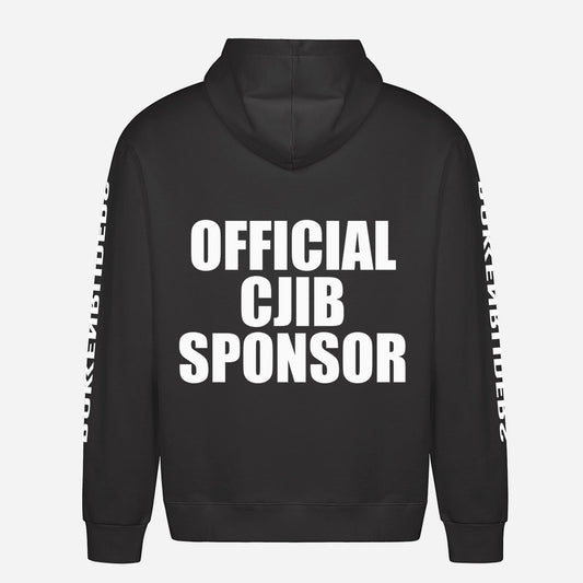 Official CJIB Sponsor Hoodie – achterkant met grote rugprint