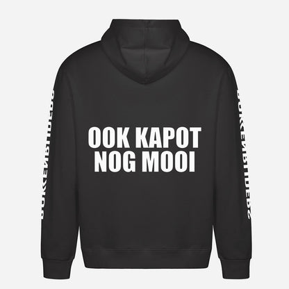 Ook Kapot Nog Mooi Hoodie – achterkant met grote rugprint