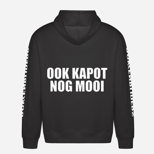 Ook Kapot Nog Mooi Hoodie – achterkant met grote rugprint