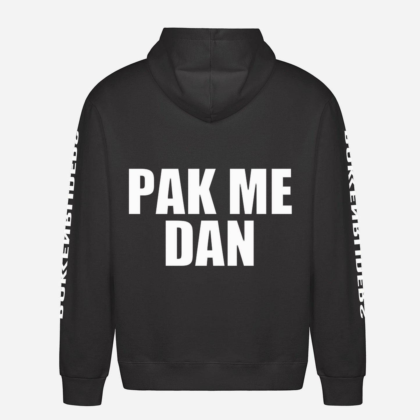 Pak Me Dan Hoodie – achterkant met grote rugprint