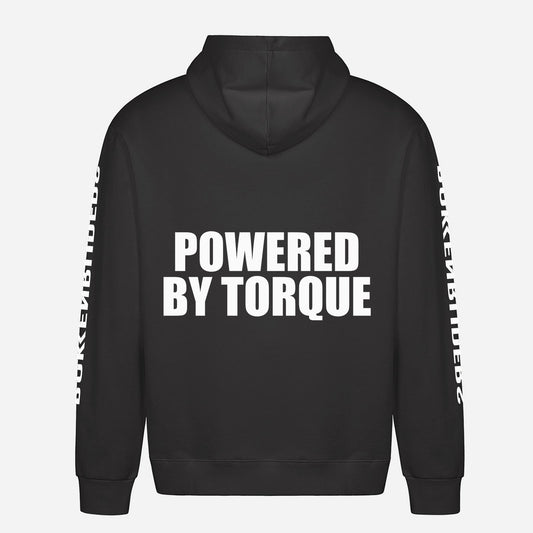 Powered By Torque Hoodie – achterkant met grote rugprint